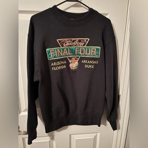 Vintage 1994 Men’s Final Four Sweatshirt Crewneck Arizona Florida Arkansas Duke